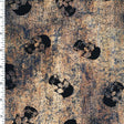 Printed Spandex Denim Skull Nylon Spandex