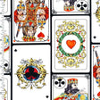 Printed Nylon Spandex King of Cards