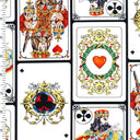 Printed Nylon Spandex King of Cards