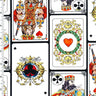 Printed Nylon Spandex King of Cards
