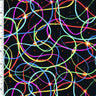 Printed Spandex Cosmic Dance Black Multi