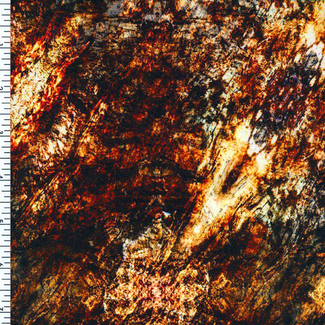 Printed Nylon Spandex Marble Stone