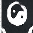 Nylon Spandex Digitally Wet Print Black White