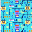 Printed Nylon Spandex Robo Kids Activewear