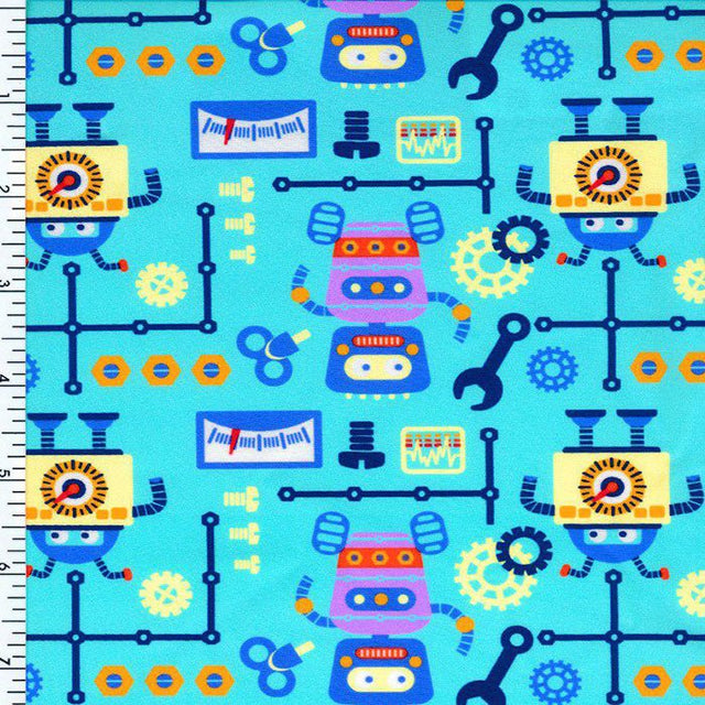 Printed Nylon Spandex Robo Kids Activewear