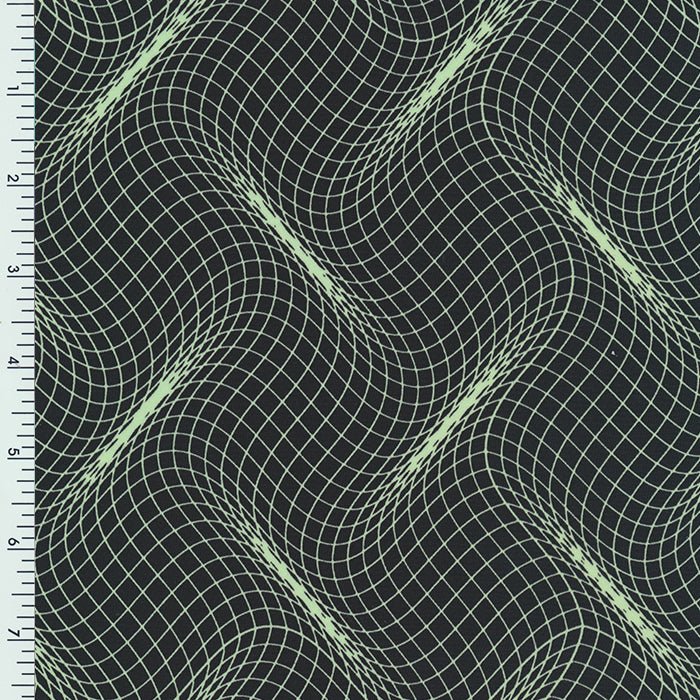 Nylon Spandex Wet Print Neon Abstract