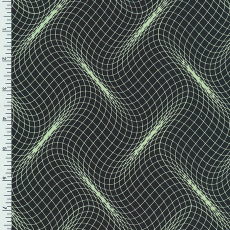 Nylon Spandex Wet Print Neon Abstract