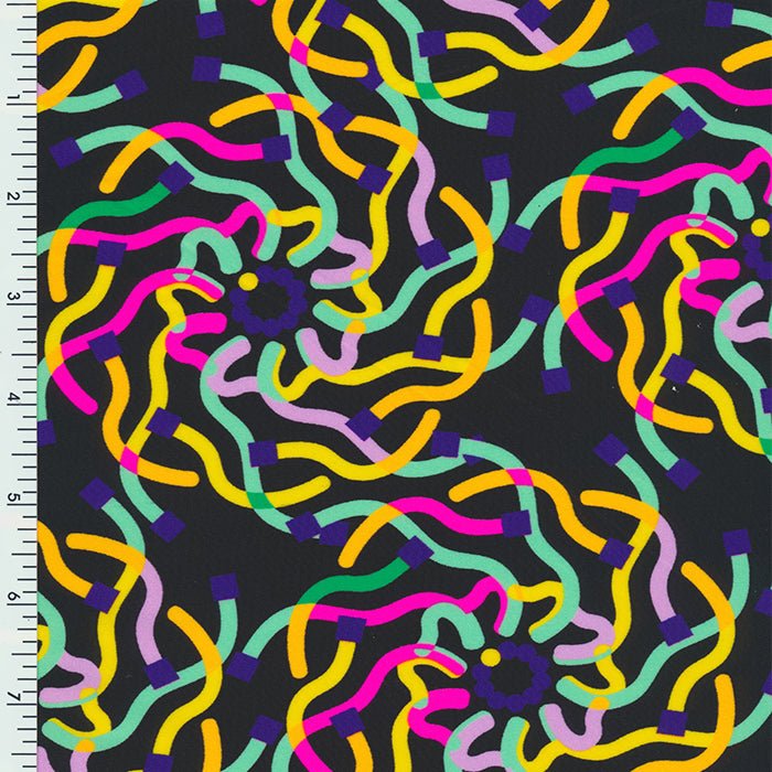 Nylon Spandex Digitally Wet Print Neon