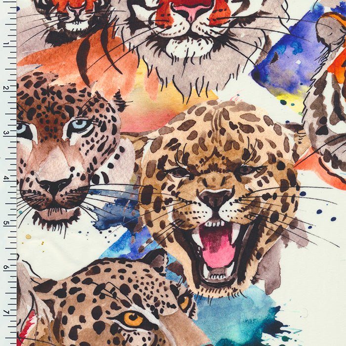 Printed Nylon Spandex Wet Print Animal