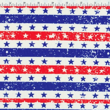 Printed Nylon Spandex Star Wet Print