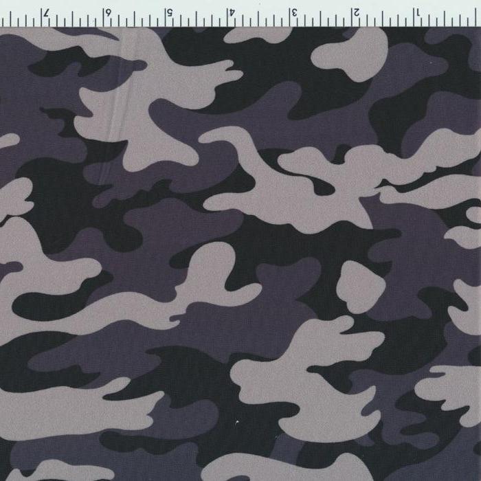 Nylon Spandex Camo Wet Print