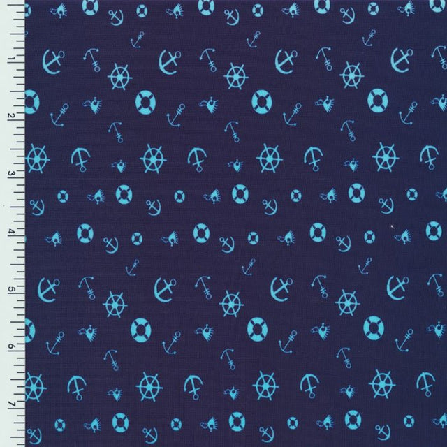 Nylon Spandex Fish Print Swimwear Fabric