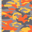 Nylon Spandex Digitally Wet Print Neon Camo Abstract