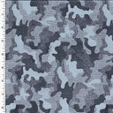 Printed Spandex Vintage Denim Camo