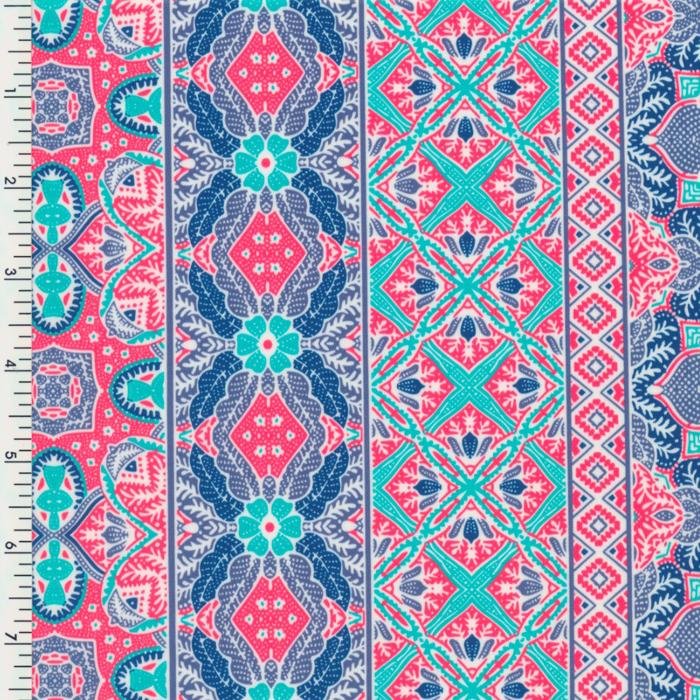 Nylon Spandex Pastel Maharaja Wet Print