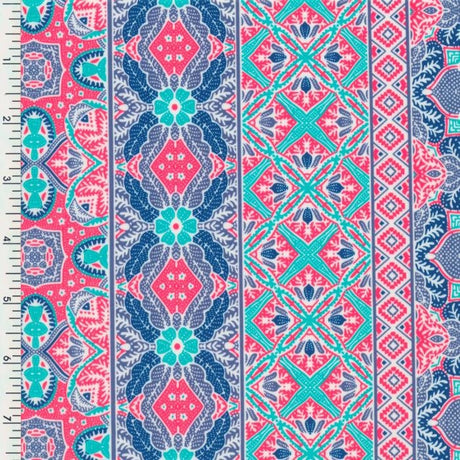 Nylon Spandex Pastel Maharaja Wet Print