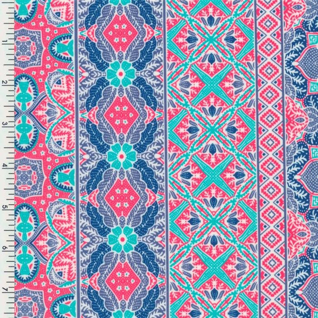 Nylon Spandex Pastel Maharaja Wet Print