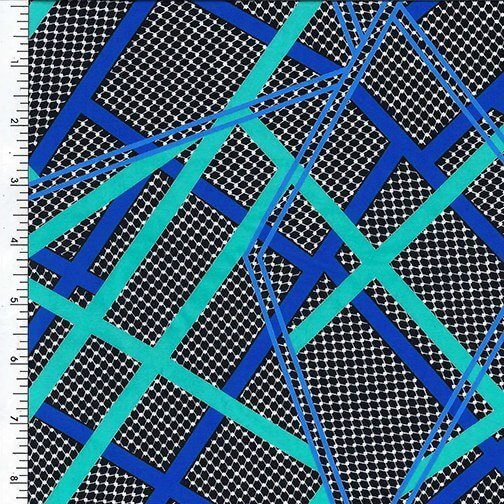 Printed Spandex Interwind Box Nylon Tricot