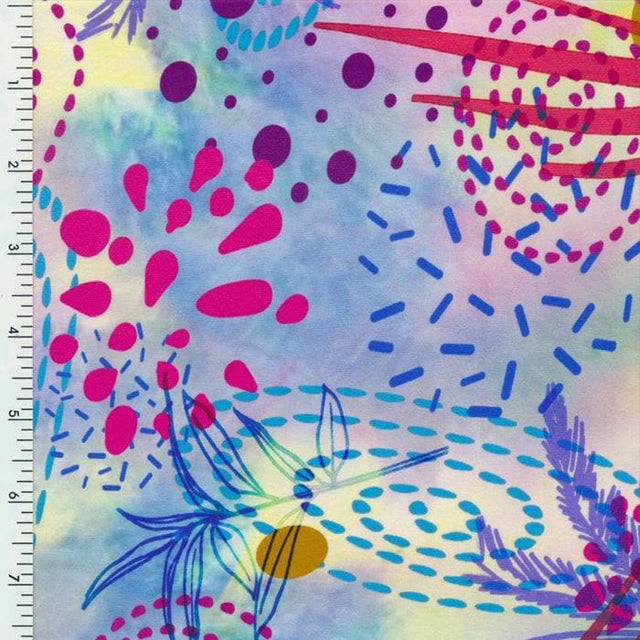 Printed Spandex Calm Beach Activewear