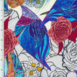 Printed Spandex Peacock & Roses