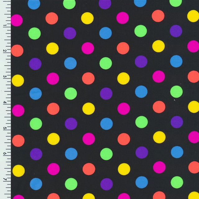 Printed Spandex Polka Dot Nylon Blend