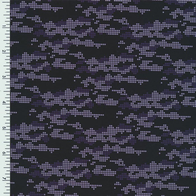 Printed Spandex Abstract Pixelated Swimwear Fabric