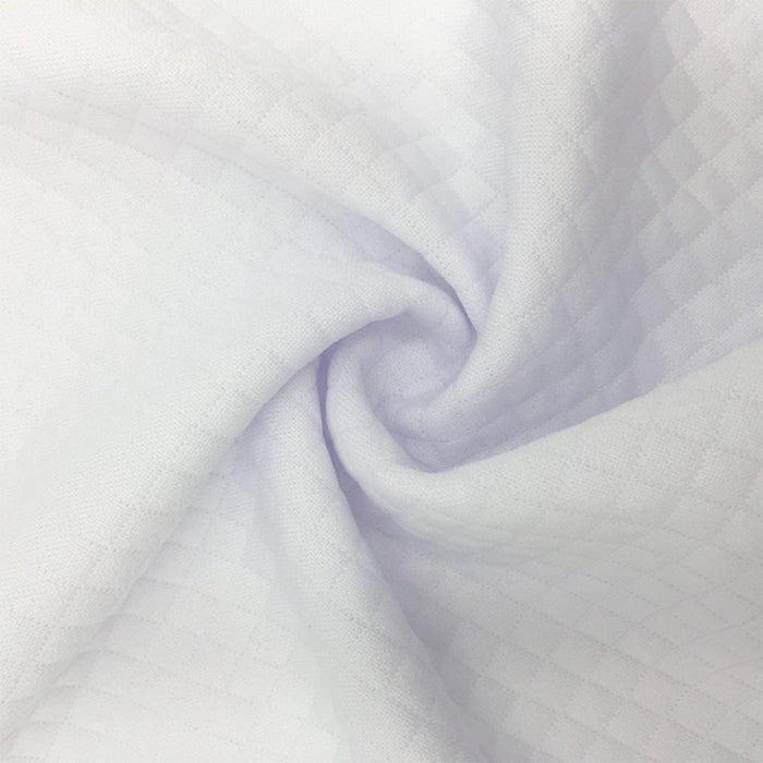 Poly Diamond Quilt White