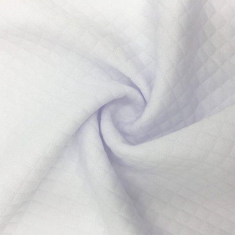 Poly Diamond Quilt White