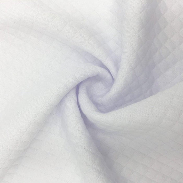 Poly Diamond Quilt White