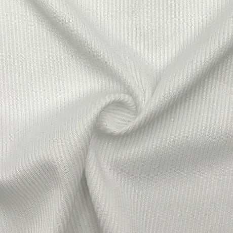 Polyester Rib Knit Sublimation Fabric PFP White