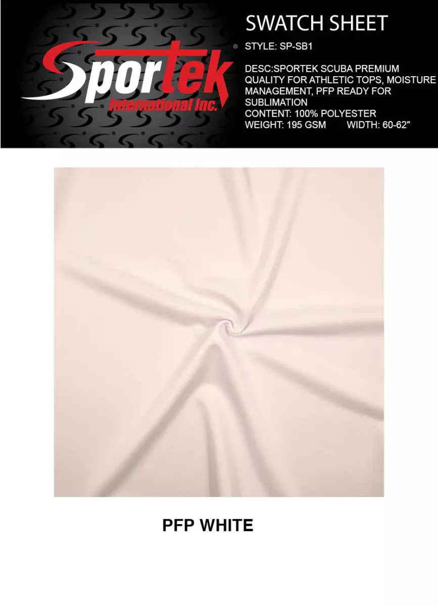 Polyester Scuba Fabric White Performance