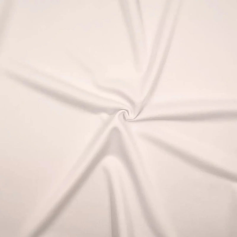 Polyester Scuba Fabric White Performance