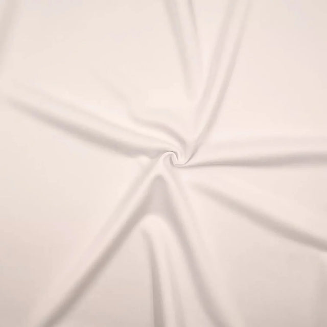 Polyester Scuba Fabric White Performance