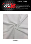 Spun Poly Spandex Jersey White Sublimation