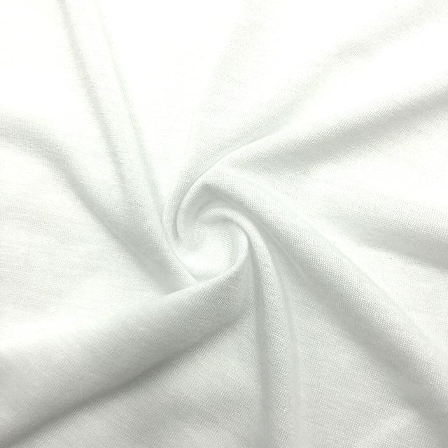 Spun Polyester Jersey White Sublimation T-Shirt Fabric