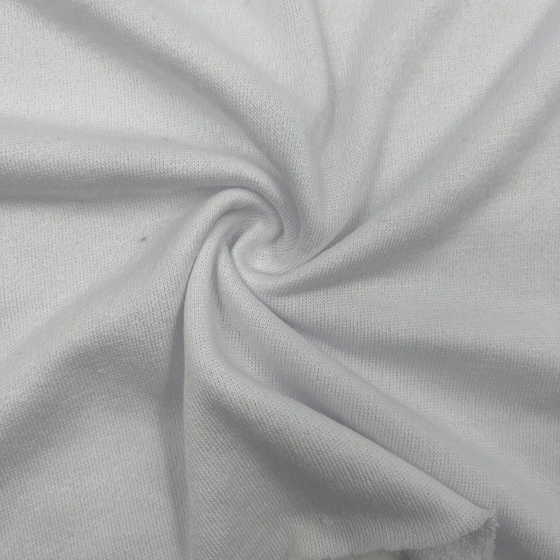 Terry Cloth Towel Fabric White