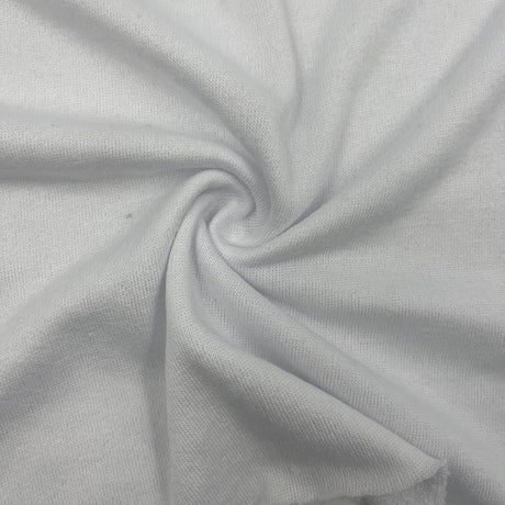 Terry Cloth Towel Fabric White