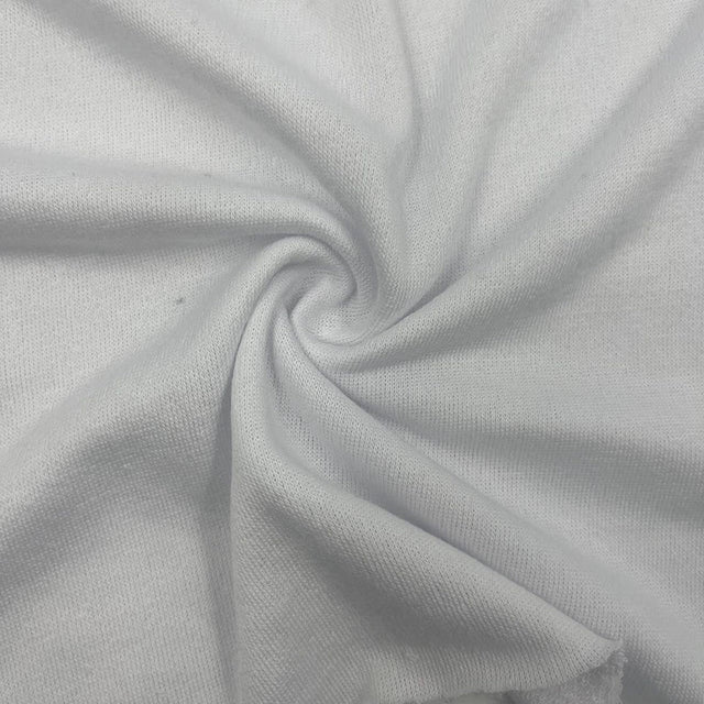 Terry Cloth Towel Fabric White