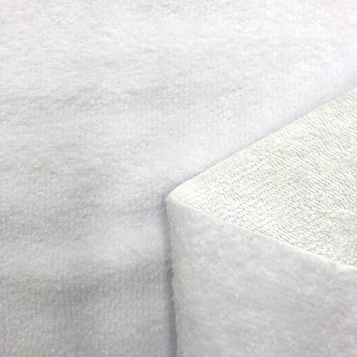 Poly Face Towel Fabric for Sublimation White