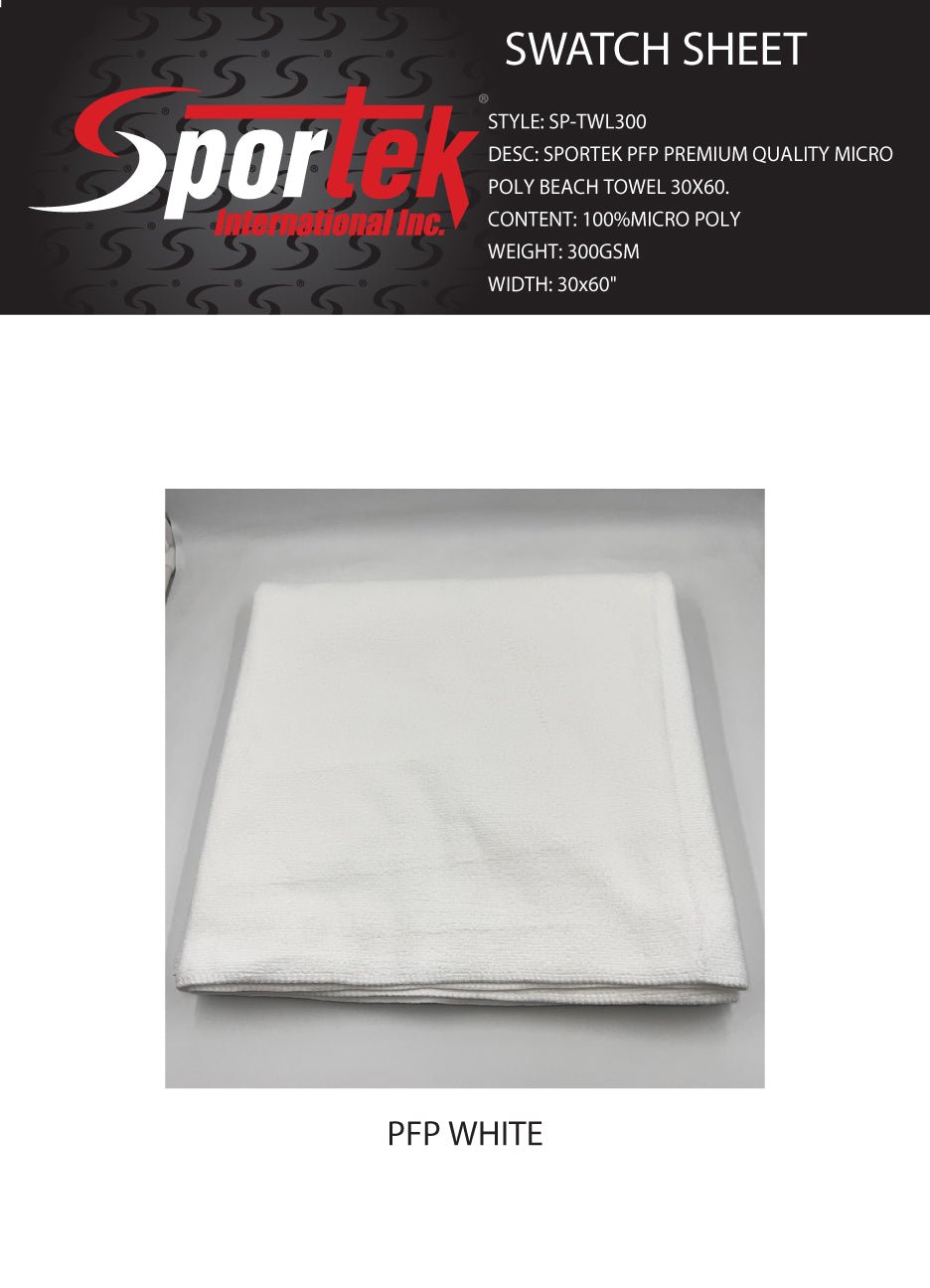 Micro Poly PFP Beach Towel 30x60