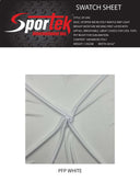 Micro Poly Waffle Knit White Activewear Fabric