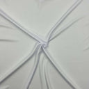 Micro Poly Waffle Knit White Activewear Fabric