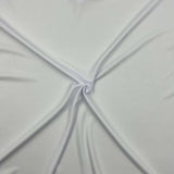 Micro Poly Waffle Knit White Activewear Fabric