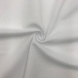Poly Spandex Honey Comb 3D Mesh White
