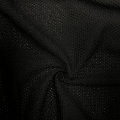 Poly Spandex Honey Comb 3D Mesh White