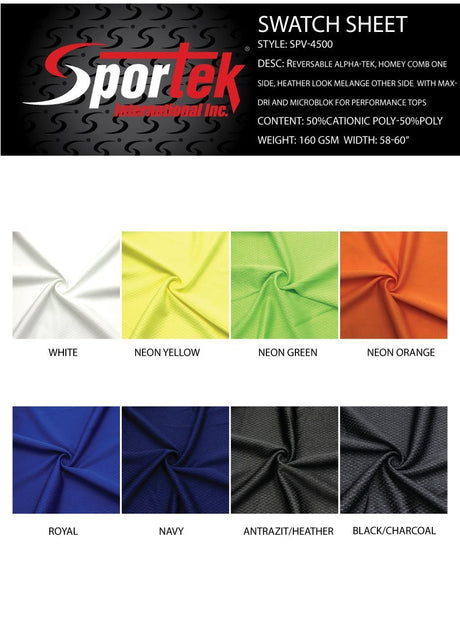Performance Mesh Reversible Alpha-Tek Honeycomb Heather