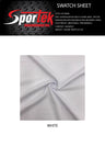 Mesh White Moisture Management Activewear Fabric
