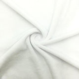 Micro Poly Velour PFP Fabric White