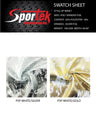 Poly Spandex Foil White Silver