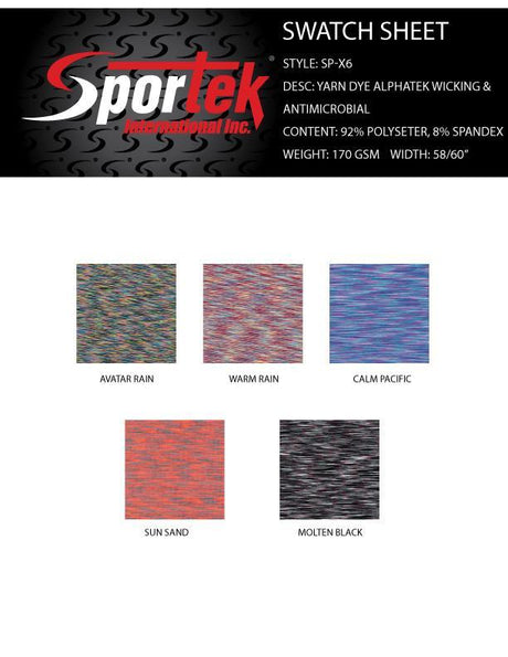 Moisture Management Spandex Space Dye Activewear